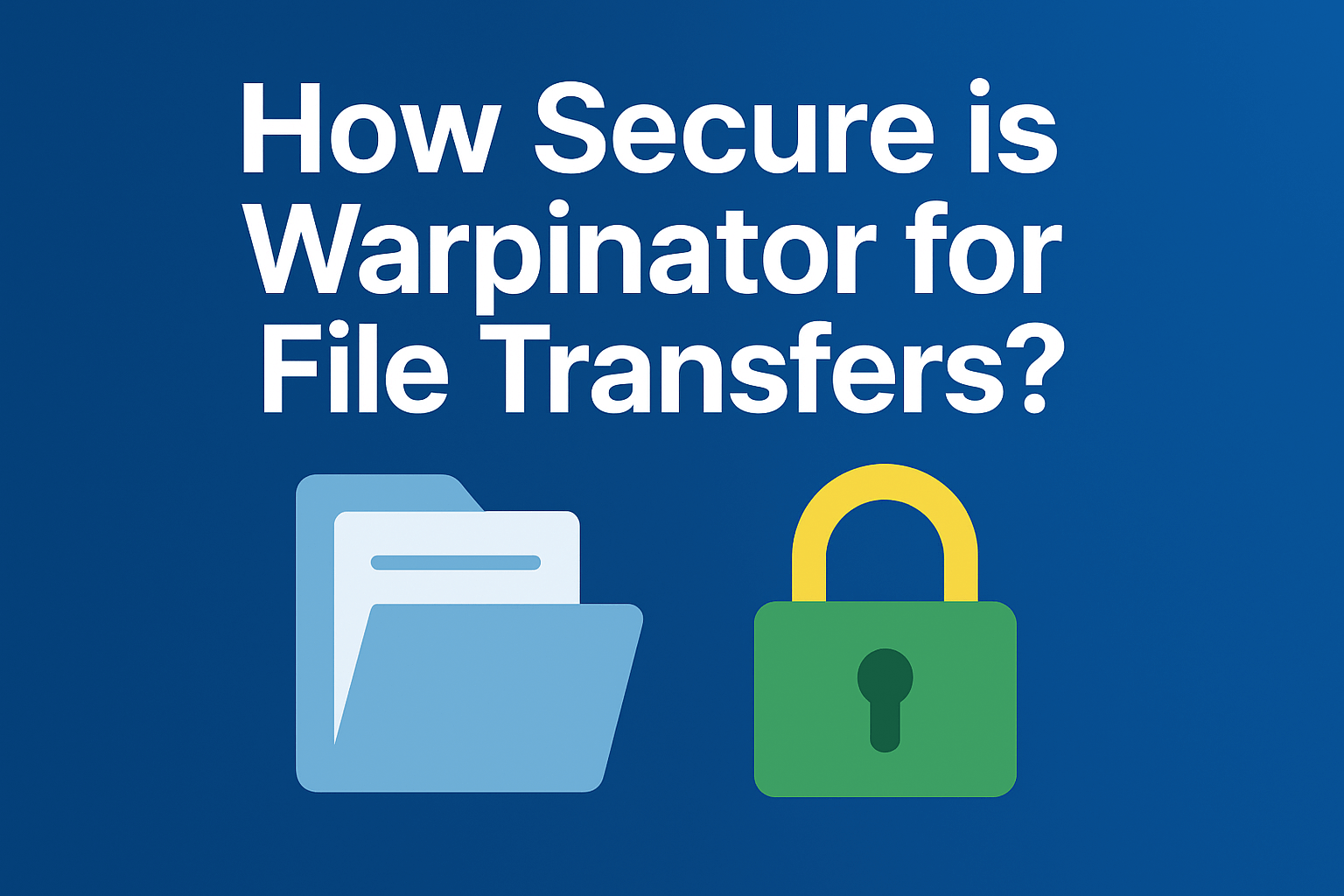 How Secure is Warpinator for File Transfers?